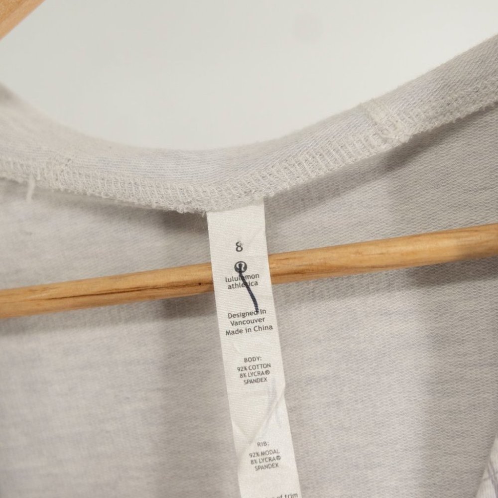 Lululemon Work it One Piece light classic sports grey Vancouver sweat | 8 - Picture 3 of 5